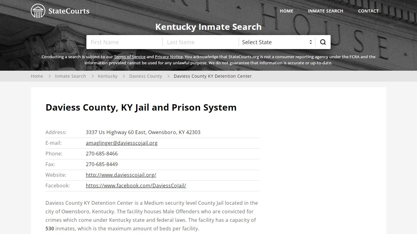 Daviess County, KY Jail and Prison System - State Courts